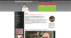 Desktop Screenshot of marelliproductions.com